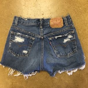 Levi's Distressed Cutoff Shorts