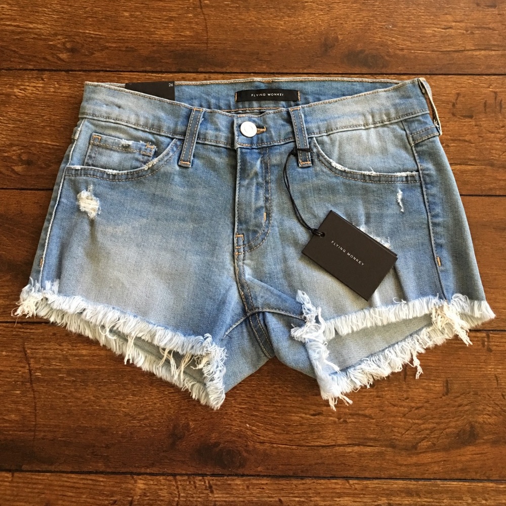 NWT Flying Monkey Jean Shorts