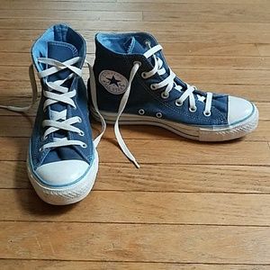Blue Hightop Converse