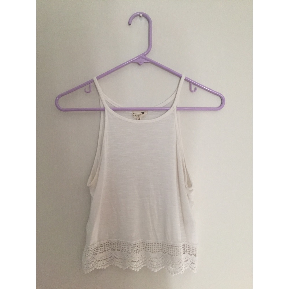 White halter top