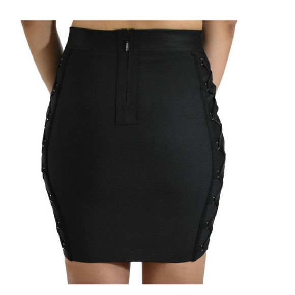 Marcela // Lace Up Bandage Skirt - Picture 5 of 7