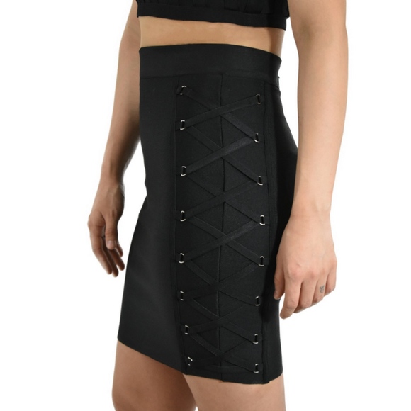 Marcela // Lace Up Bandage Skirt - Picture 4 of 7