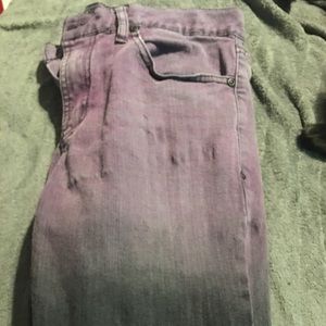 Purple ombré pants, hot topic