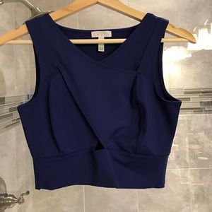 navy blue crop top