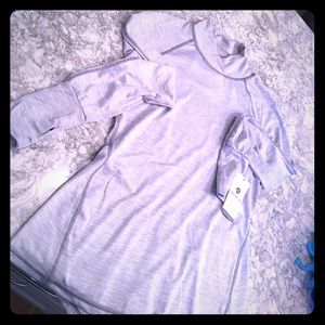 yoga inspired long sleeve top