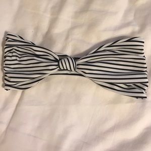 Mikoh black striped swim top