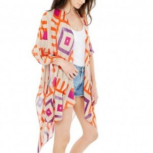 Michael Stars cover up convertible ruana scarf