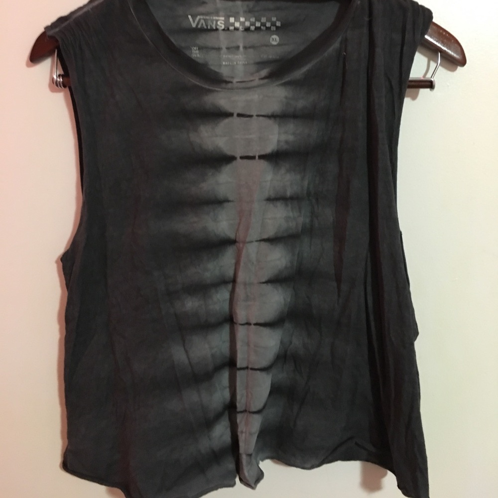 vans cut off ti dye muscle tee