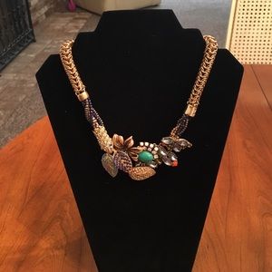 Collage statement necklace
