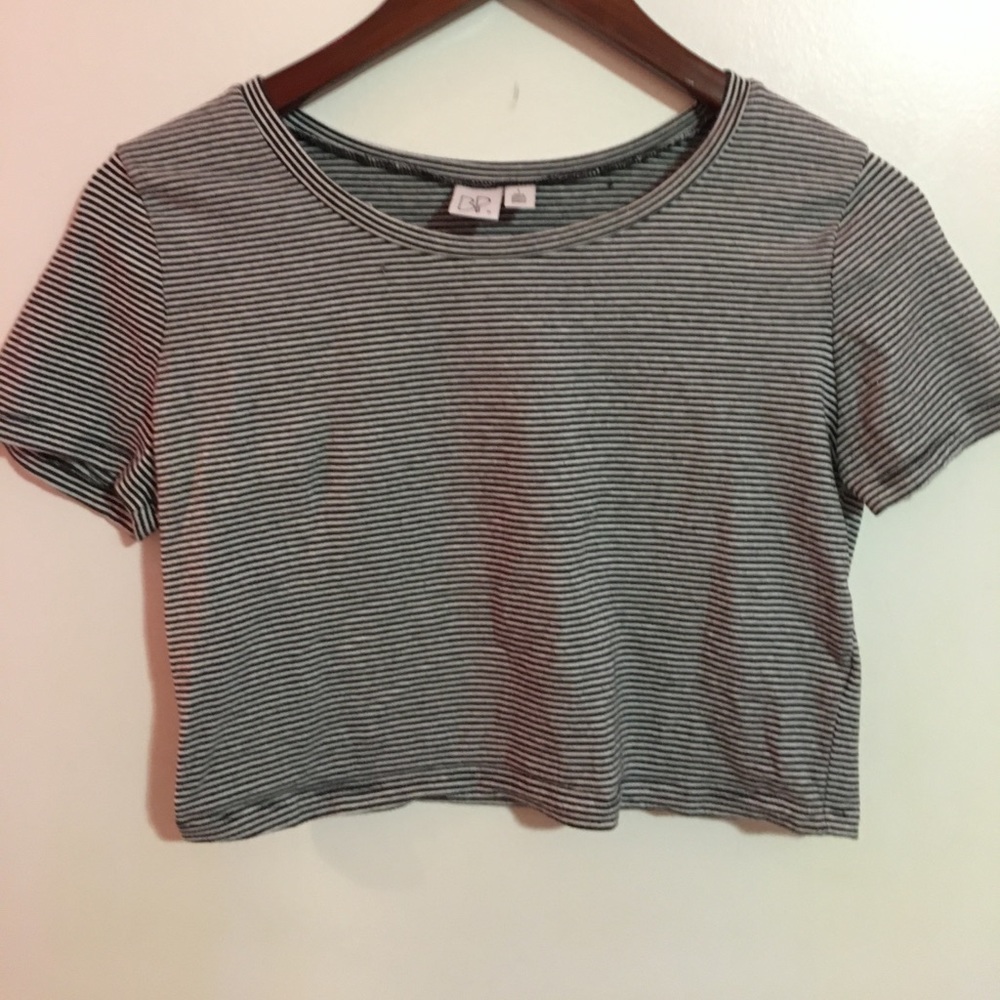 striped crop top