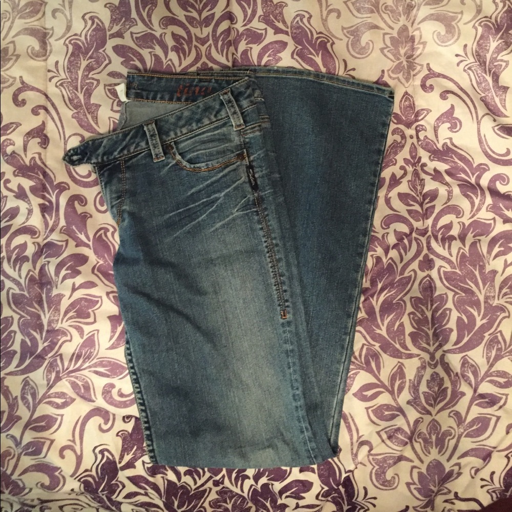 Silver boot cut jeans