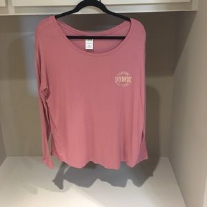 Long sleeve pink t shirt
