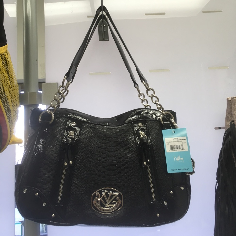 New Black Kathy Van Zeeland Purse