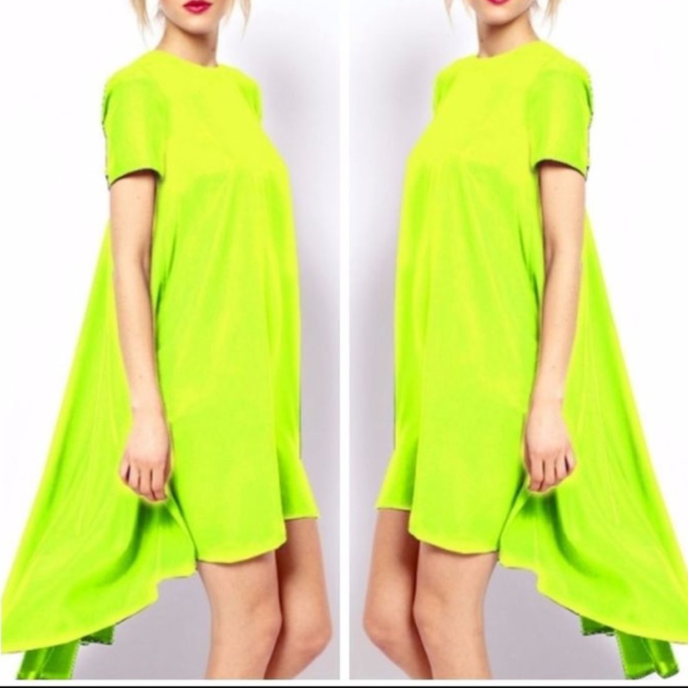 Hi Lo Neon T-shirt Dress