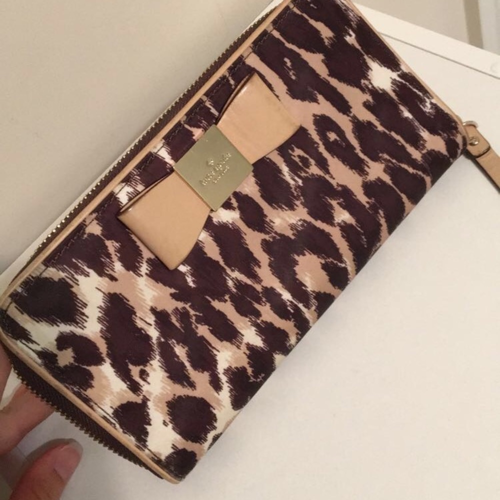kate Spade cheetah wallet