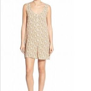 Nordstrom's Hinge ivory floral romper size small.