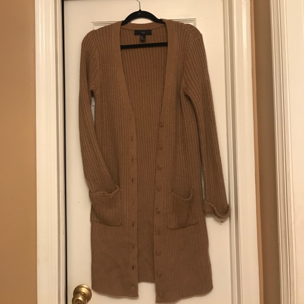 Forever 21 Long Knotted Sweater