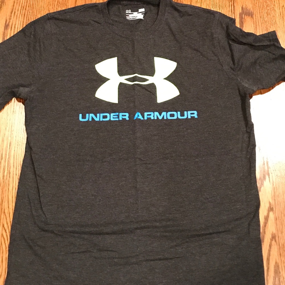 Under Armour: Grey/Green/Blue Loose Tshirt Adult L