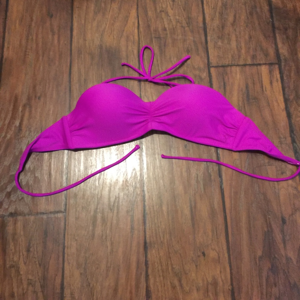 Bright purple bathing suit top