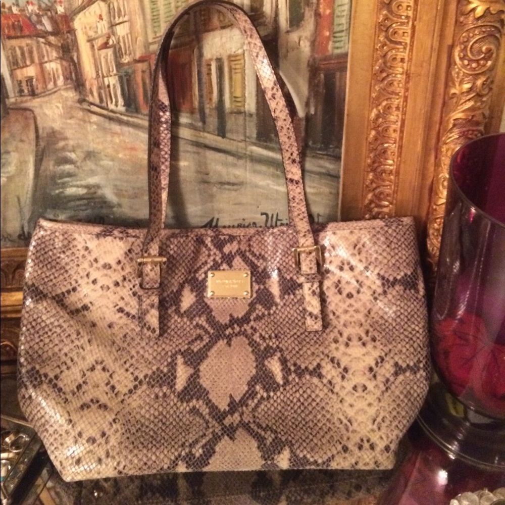 Michael Kors snakeskin purse