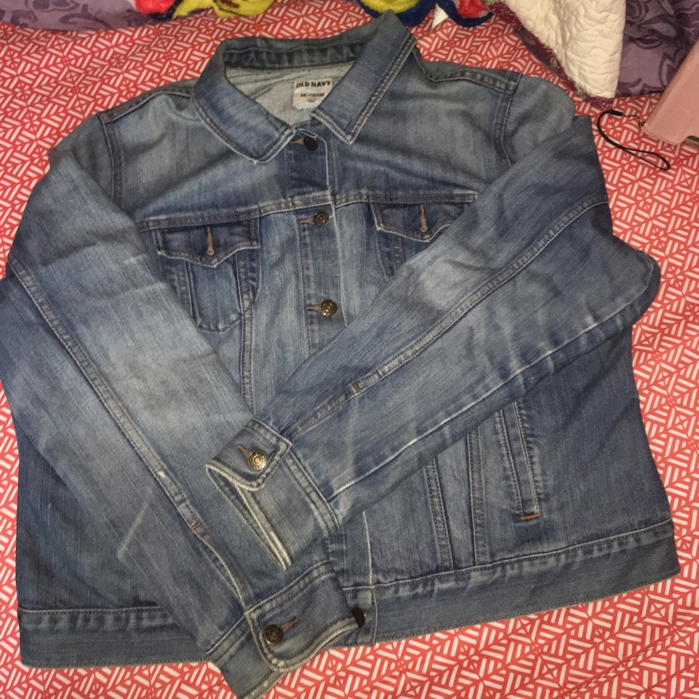 Plus size denim jacket