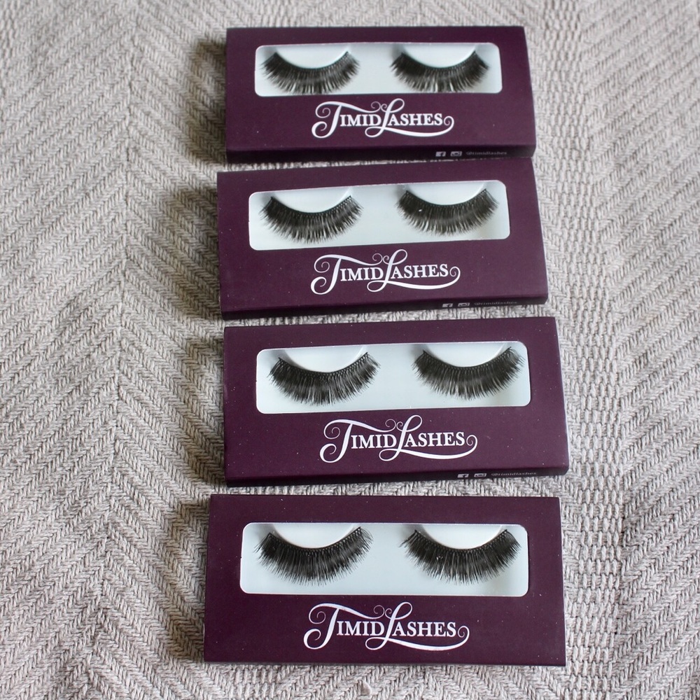 4 pairs of Timid lashes