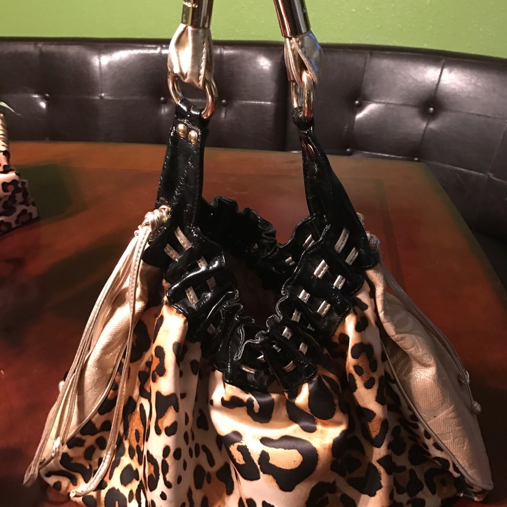 Bebe leopard print bag
