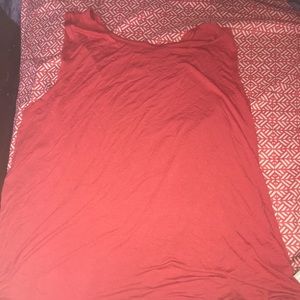 Orange open back top