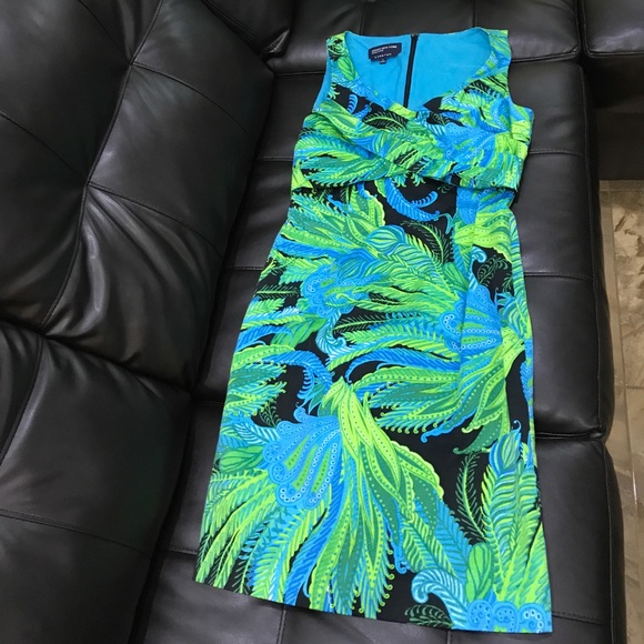 Jones New York Caribbean dress 👗 SZ 4 - Picture 2 of 5