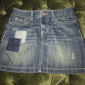 Shirt denim skirt