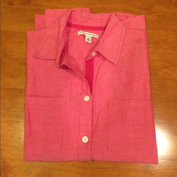 Banana Republic Tops - Banana Republic Grosgrain Blouse - size  8