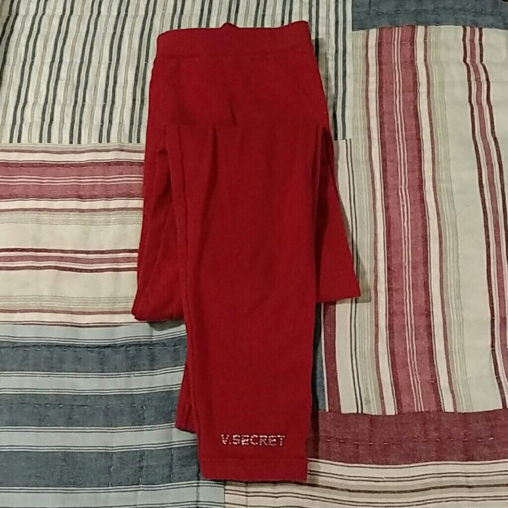 Red leggings