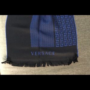 Versace men's wool scarf
