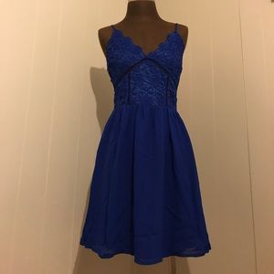‼️SAL3‼️NEW "Royal Blue Lace A-Line Dress"