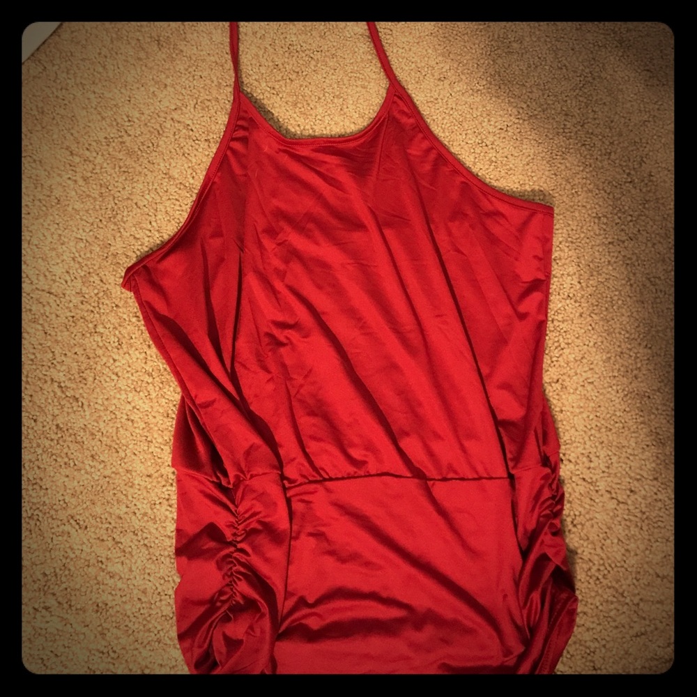 Beautiful strap burgundy tank. Never worn!