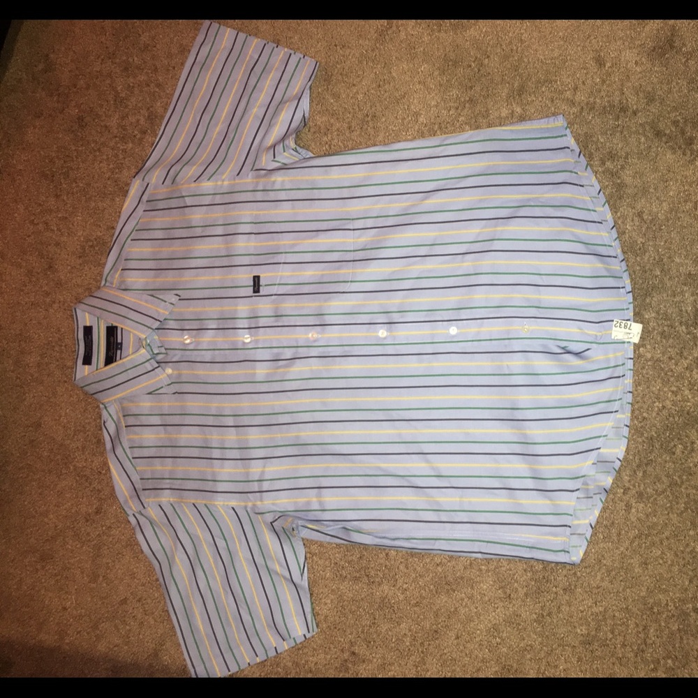 Faconnable Short Sleeve Shirt.SIZE S FITS LIKE A L