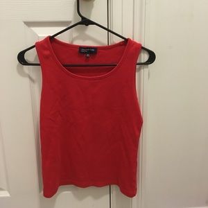 Jones NY Red Tank Small EUC
