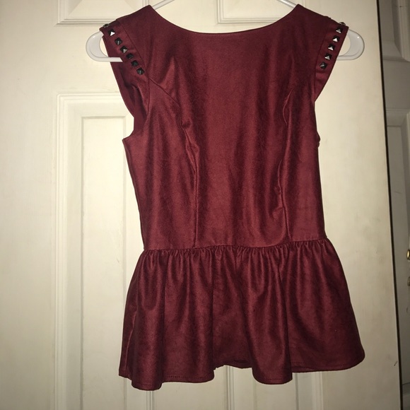 Guess leather peplum top - Picture 4 of 6