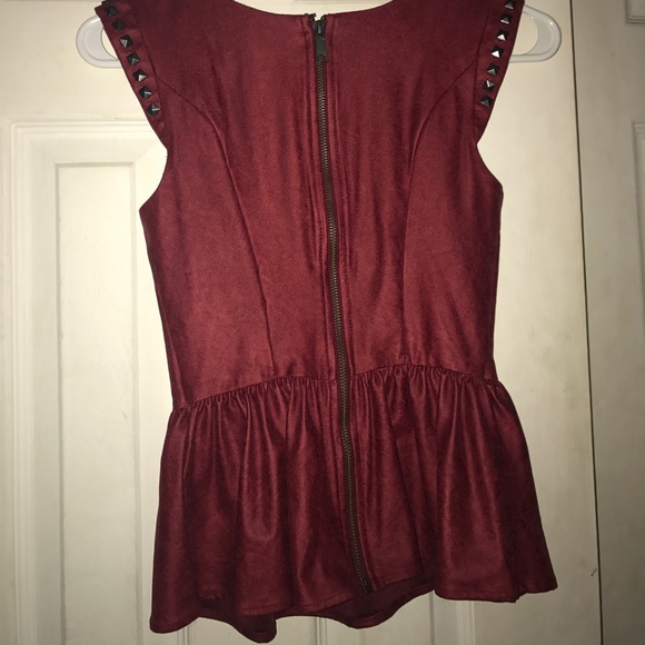 Guess leather peplum top - Picture 6 of 6