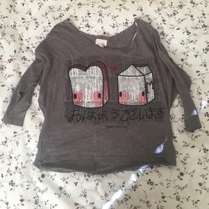 Japanese bread and milk shirt