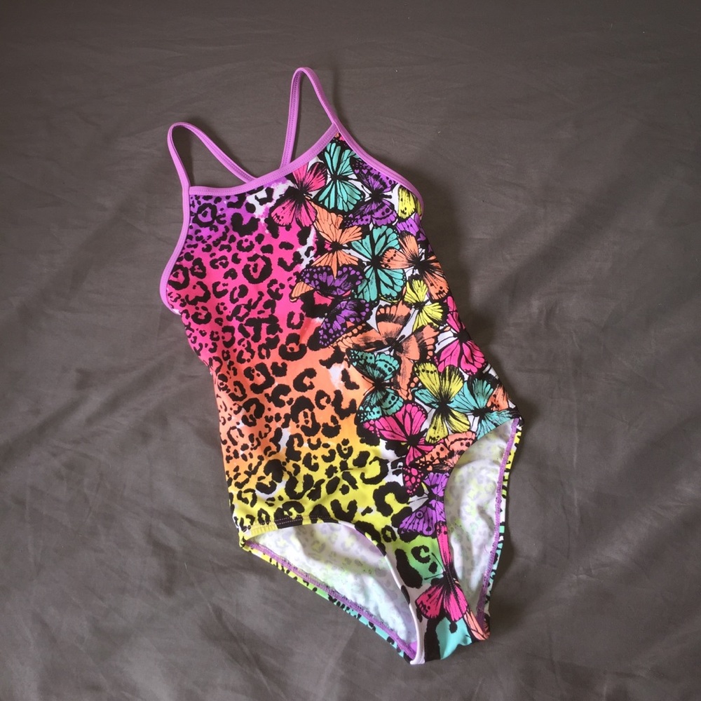 Girls size Large 10, one piece swim suit.