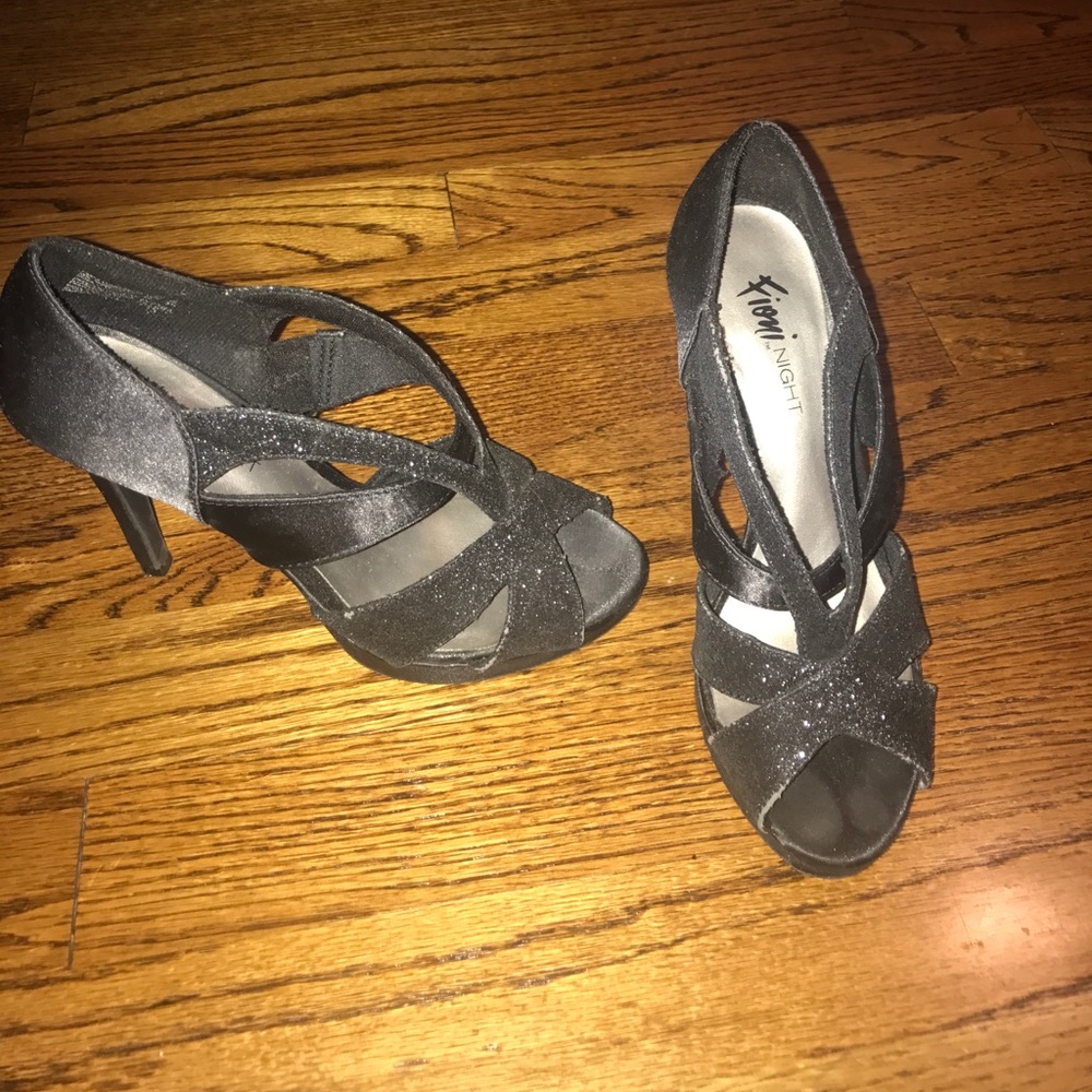 Black 4 inch high heels