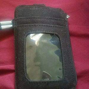 pink id/badge card holder