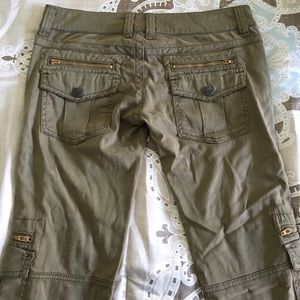 Frankie B Army Green Jean Pants