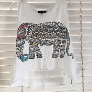 Elephant crop top