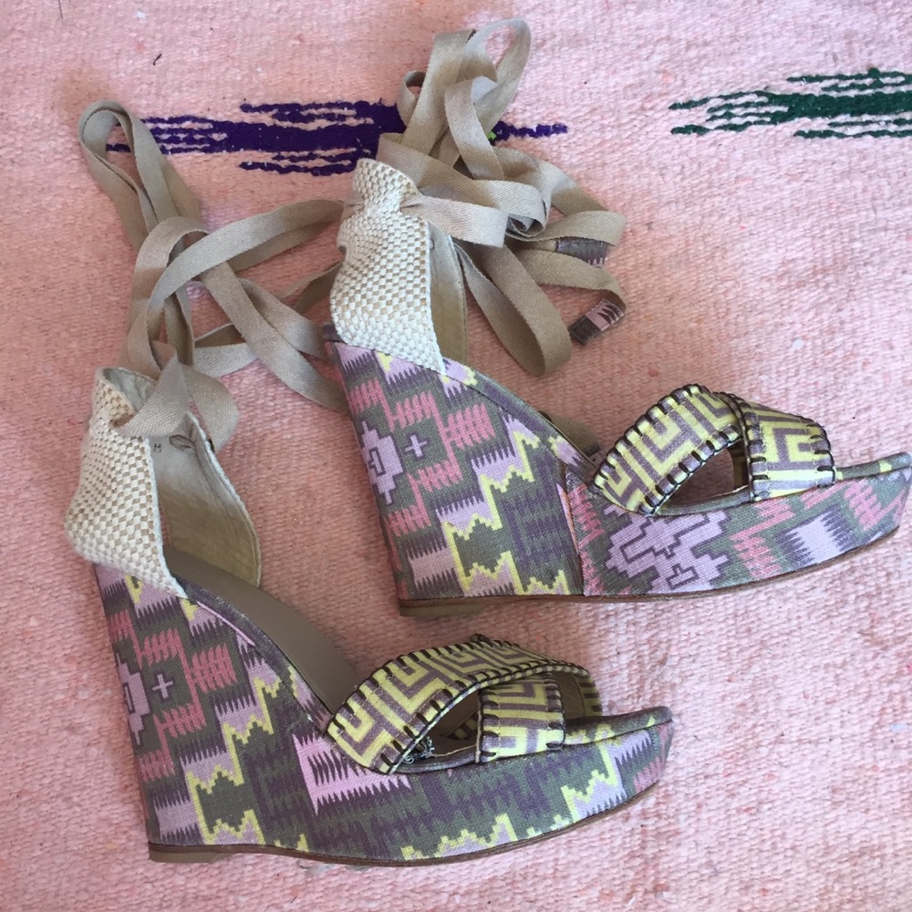 Stuart Weitzman + Theodora Callum Espadrille Wedge View 2
