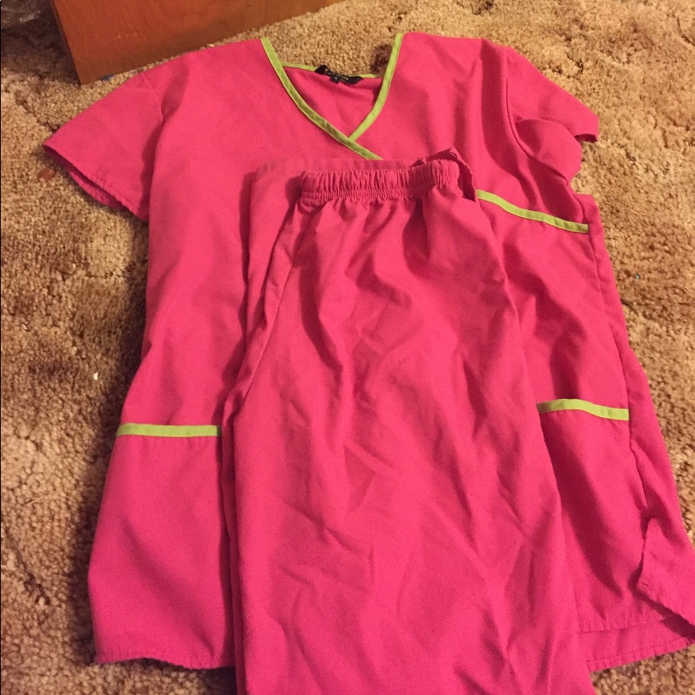 Pink scrubs