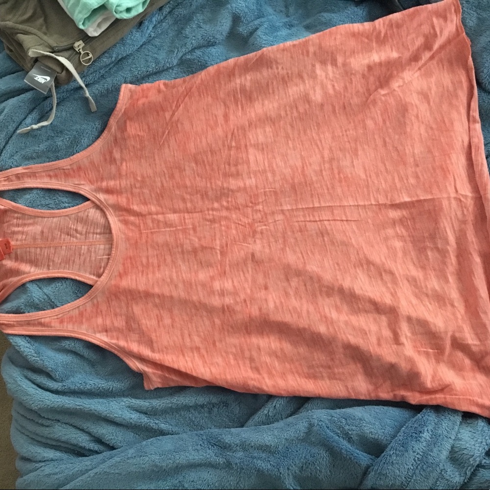 Mossimo racer back tank. M. Heathered coral.