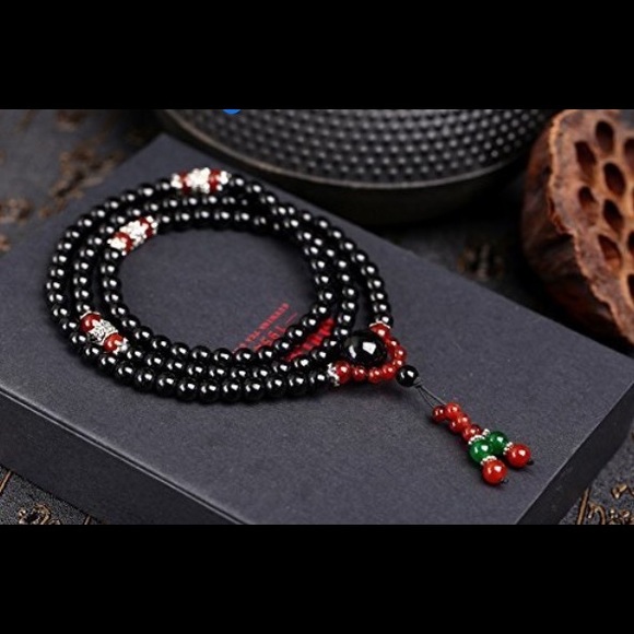 Bogo Arty Obsidian Prayer Beads - Picture 2 of 3