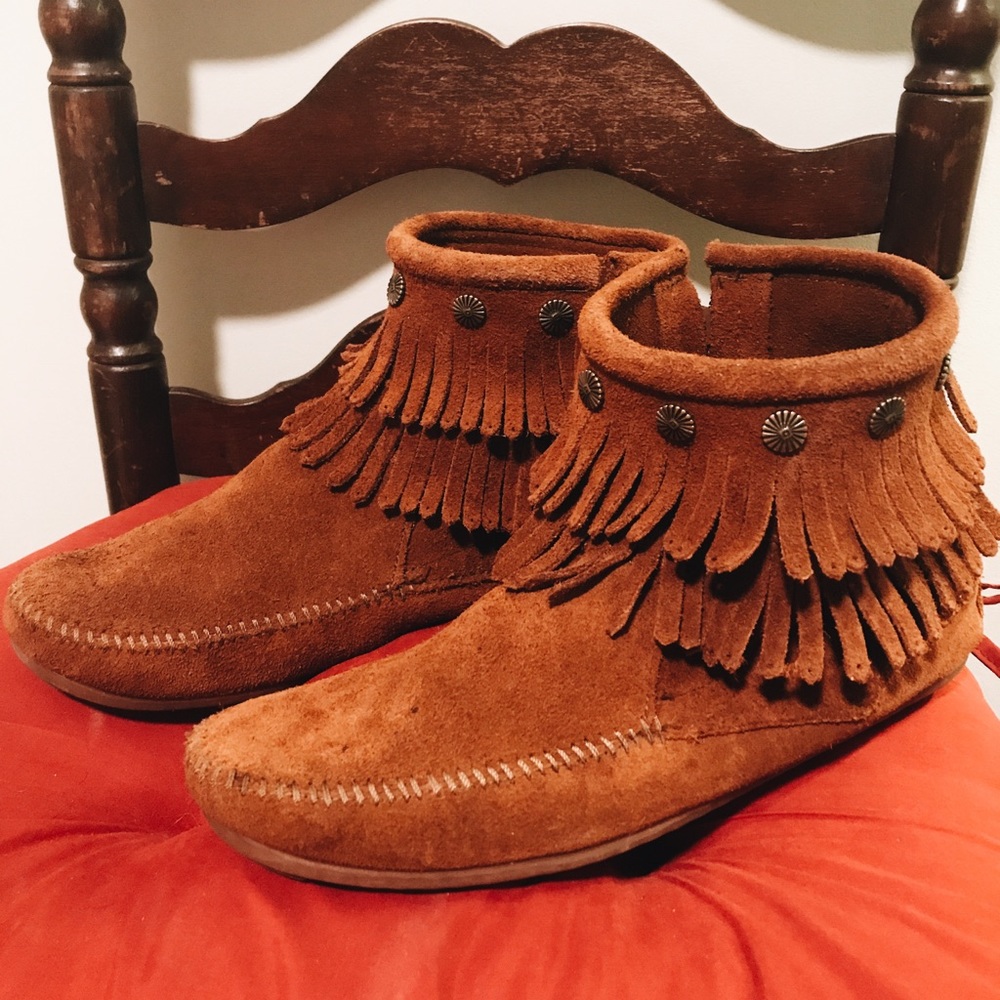 Minnetonka Fringe Booties